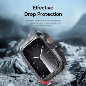 DUX DUCIS dėklas TAMO Apple Watch 10 serijai 46 mm skaidrus su juodu