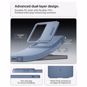 Spigen Optik Armor dėklas skirtas Samsung Galaxy S26 Ultra - mėlynas