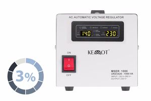 Automatinis įtampos stabilizatorius KEMOT MSER-1000 (1000 VA, servo variklis)