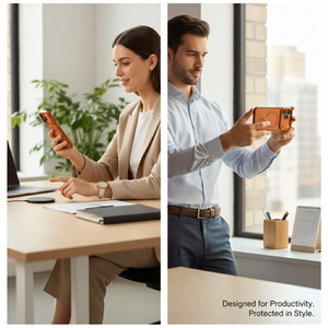 Uniq Veren iPhone 17 Pro Magclick ikrovimo deklas - oranzinis