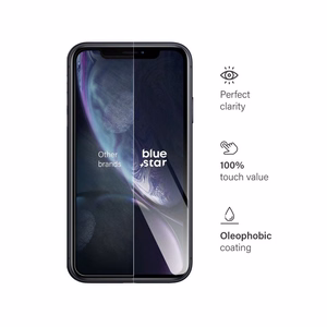 Закалённое стекло для iPhone XR / 11 Blue Star