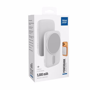 Powerbank suderinamas su MagSafe Blue Star Slim DG-P8 15W 5000 mAh baltas