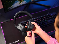 Trust GXT 491 Fayzo Laisvų rankų įranga Vielinis ir Bevielis Su lankeliu Žaidimams C tipo USB Bluetooth Juoda