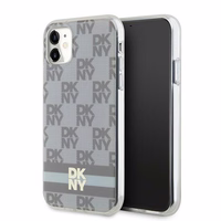DKNY IML languoto Mono rašto ir spausdintų juostų magnetinis dėklas telefonui iPhone 11 / Xr - smėlinis