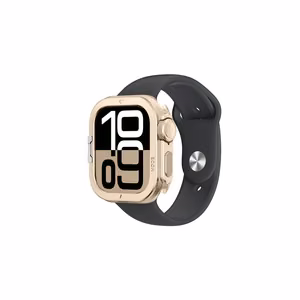 AmazingThing Titan Pro Metal Dėklas Apple Watch 11 46mm Aluminum - Auksinis