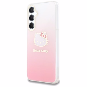 Hello Kitty IML Gradientinis Electrop Kitty Head dėklas telefonui skirtas Samsung Galaxy A55 - rožinis