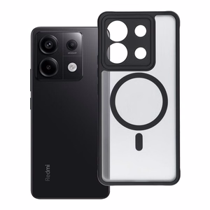 FULL MATTE MAG COVER dėklas telefonui, suderinamas su MagSafe, skirtas XIAOMI REDMI NOTE 13 PRO 5G juodas