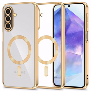 Tech-Protect MagFlex MagSafe dėklas Samsung Galaxy A27 5G, skaidrus auksinis