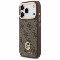 Guess 4G Strass Logo magnetinis dėklas telefonui iPhone 17 Pro - rudas