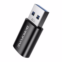 Borofone adapteris BV26B - USB į Type C - juodas