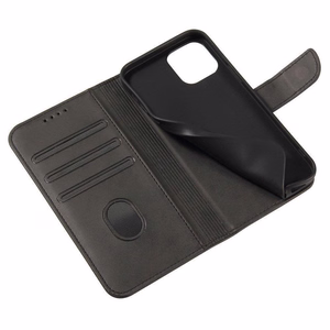 Magnetinis dėklas telefonui su atvartu ir stovu Motorola Moto G Stylus 2022 juodas