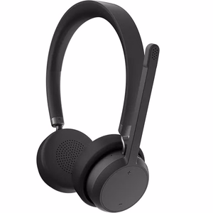 Lenovo 4XD1Q30302 belaidės ausinės su mikrofonu, su lankeliu, skambučiams/muzikai, Bluetooth, juodos