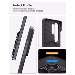 Spigen AirSkin Aramid Mag MagSafe Case for Samsung Galaxy S26 Ultra - Black