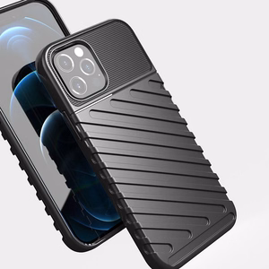 THUNDER dėklas telefonui IPHONE 15 Pro juodas