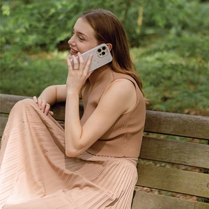 Dėklas telefonui (m) Uniq Coehl Terrazzo iPhone 14 Plus - smėlinas