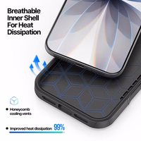 Dėklas Dux Ducis Shld Apple iPhone 17 juodas (Contour Pattern)