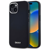 DKNY Paprastas logotipas Magnetinis dėklas telefonui iPhone 14 - juodas