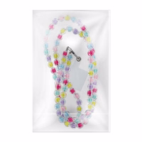 COLORFUL telefono dirželis, telefono pakabukas / virvelės ilgis 120 cm (60 cm kilpoje) / ant kaklo – įvairiaspalvis