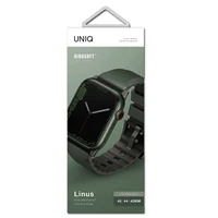 Uniq Linus dirželis Apple Watch 1/2/3/4/5/6/7/8/SE/SE2/Ultra 42/44/45/49mm - žalias