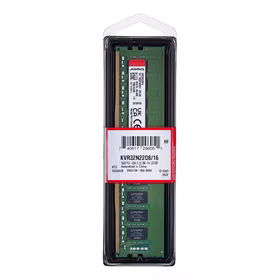 Kingston Technology ValueRAM KVR32N22D8/16 atminties modulis 16 GB 1 x 16 GB DDR4 3200 MHz