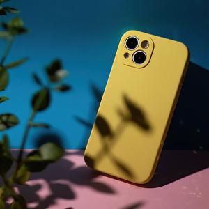 Mag nematomas dėklas telefonui iPhone 14 6,1" pastelinė geltona