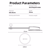 FORCELL F-GRIP MagFlex magnetinis automobilinis laikiklis priekinio stiklo ir prietaisų skydelio, suderinamas su MagSafe, juodas