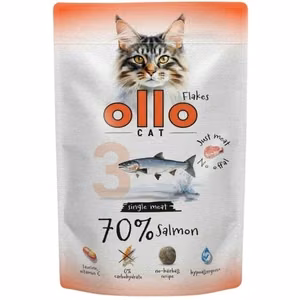 OLLO Cat No. 3 Salmon Mono - šlapias kačių maistas - 85g