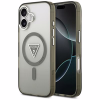 GUESS dėklas telefonui IPHONE 17 suderinamas su Magnetine GUHMP17SHGTMLCGA (IML Gradient W/ Triangle Logo) chaki