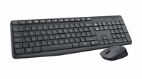 Logitech MK235 klaviatūra Pelė įskaityta USB QWERTY JAV tarptautinė versija Pilka