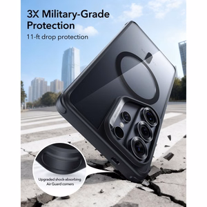 "ESR Classic Hybrid MagSafe" dėklas "Samsung Galaxy S26 Ultra" - skaidrus, juodas