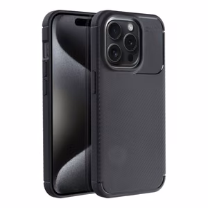 Чехол для iPhone 15 PRO Carbon Premium чёрный