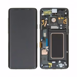 LCD ekranas, suderinamas su Samsung G965 S9 Plus su rėmeliu / Midnight Black / HQ