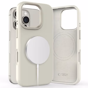 Tech-Protect silikoninis PU MagSafe dėklas iPhone 16 Pro (m) - smėlinas