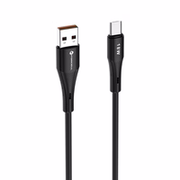 Kabelis FORCELL F-ENERGY C341 USB A į Micro USB QC3.0 2,4A 18W Silikoninis 1 m juodas (m)