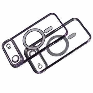 Dėklas telefonui (m) Bling Magsafe Case for Iphone 17 Air - violetinis