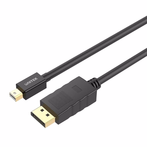UNITEK Y-C611BK DisplayPort laidas 2 m Mini DisplayPort Juodas