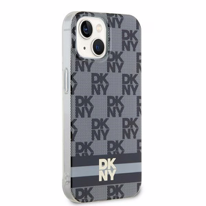 DKNY IML languotas mono raštas ir spausdintos juostelės Magnetinis dėklas iPhone 15 Plus / 14 Plus - juoda