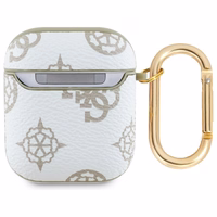Guess GUA2PG4GPH AirPods 1/2 dėklas baltas 4G Hook