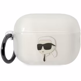 Karl Lagerfeld KLAP2HNIKTCT AirPods Pro 2 dėklas permatomas Ikonik Karl Lagerfeld