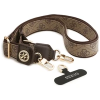 GUESS universalis dirželis GUUCNP4DGMW (4G PU dirželis, rišiklis, Strass metalo logotipas) rudas