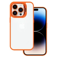 Dėklas telefonui Tel Protect Kickstand su kamera stiklu (objektyvu) Iphone 13 oranžinis