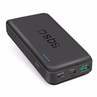 Išorinė baterija SBS TTBB20000PD20K 20000 mAh 20W PD USB-C, USB-A, Micro-USB - juoda
