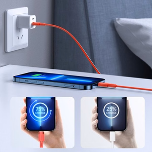 USB laidas Joyroom S-1224N9 raudonas Type-C / Lightning 120cm (iki 20W)