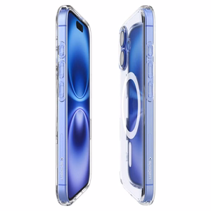Spigen Ultra Hybrid "T" Magnetinis iPhone 16 dėklas - Baltas