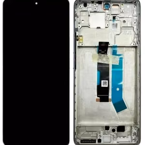 LCD ekranas Xiaomi Redmi Note 14 Pro 4G su lietimui jautriu ekranu su rėmu Aurora Purple originalus (service pack)
