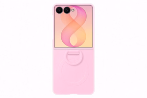 EF776CVE silikoninis dėklas su magnetiniu žiedu Samsung Galaxy Flip 8, violetinis