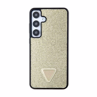 Guess Rhinestone Triangle dėklas telefonui Samsung Galaxy S24+ - auksinis