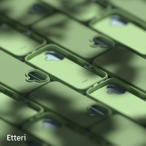 "Etteri" silikoninis dėklas "iPhone 16 Plus" 6,7" šviesiai žalias
