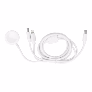 Kabelis (m) 3in1 Type C į Lightning / Typ C / Apple Watch 3W 2A C3169 1,2 m - baltas (m)