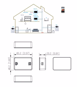 Tinklo valdiklis skirtas dviejų laidų domofonų sistemai pajungti  VTNC1003C